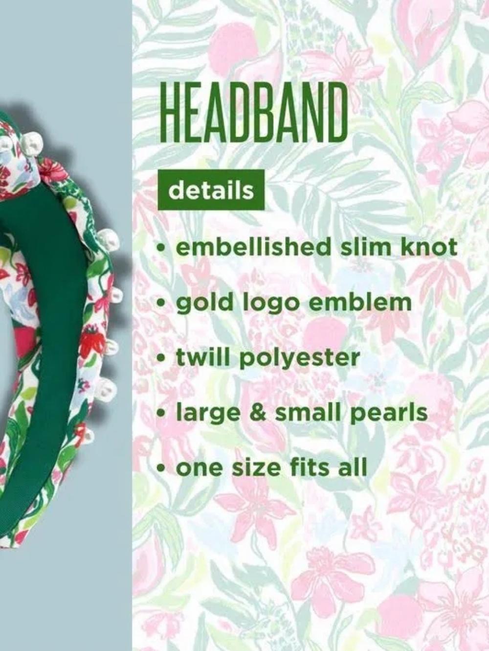 Lilly Pulitzer Slim Knot Embellished Headband - Picture 6 of 9